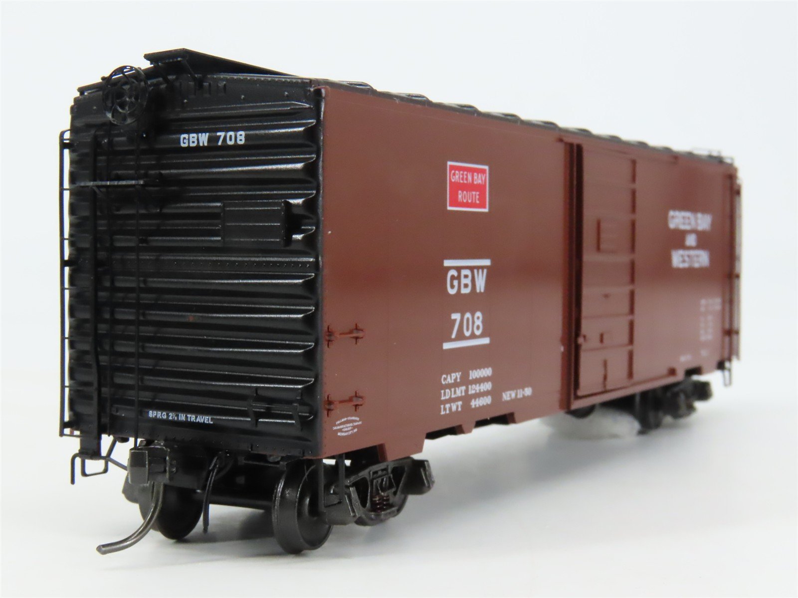 HO Scale Kadee 4066 GBW Green Bay & Western 40' Box Car 708 RTR