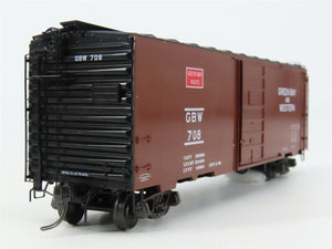 HO Scale Kadee 4066 GBW Green Bay & Western 40' Box Car 708 RTR