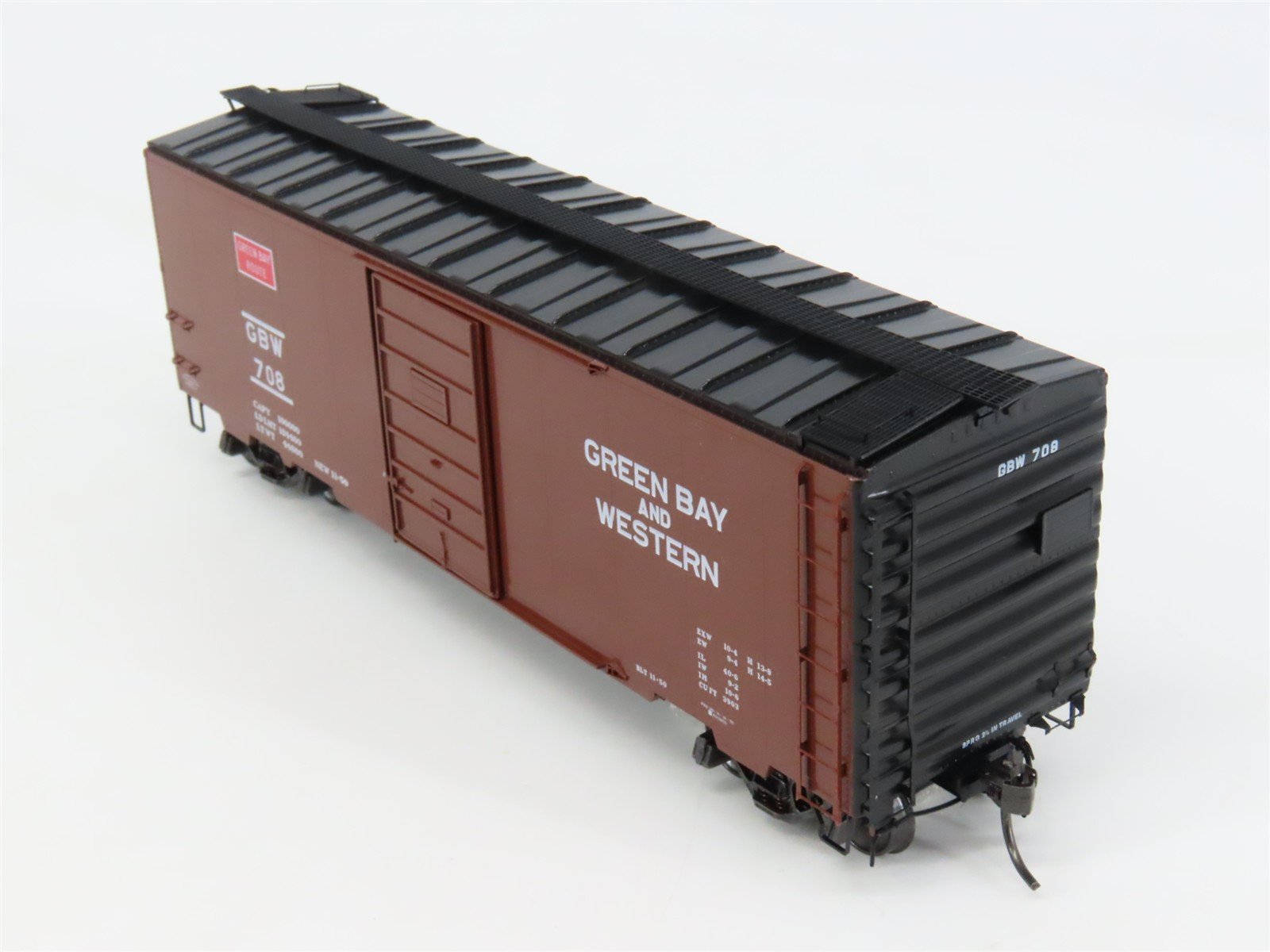 HO Scale Kadee 4066 GBW Green Bay & Western 40' Box Car 708 RTR