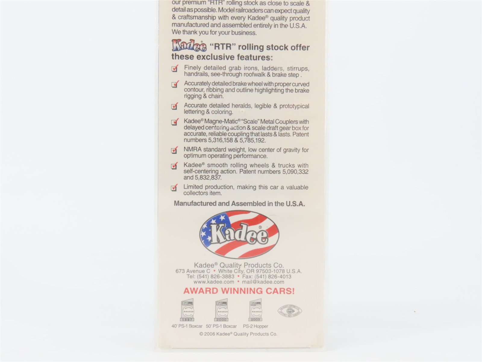 HO Scale Kadee 4512 MKT Missouri-Kansas-Texas 40' Box Car 97630 RTR