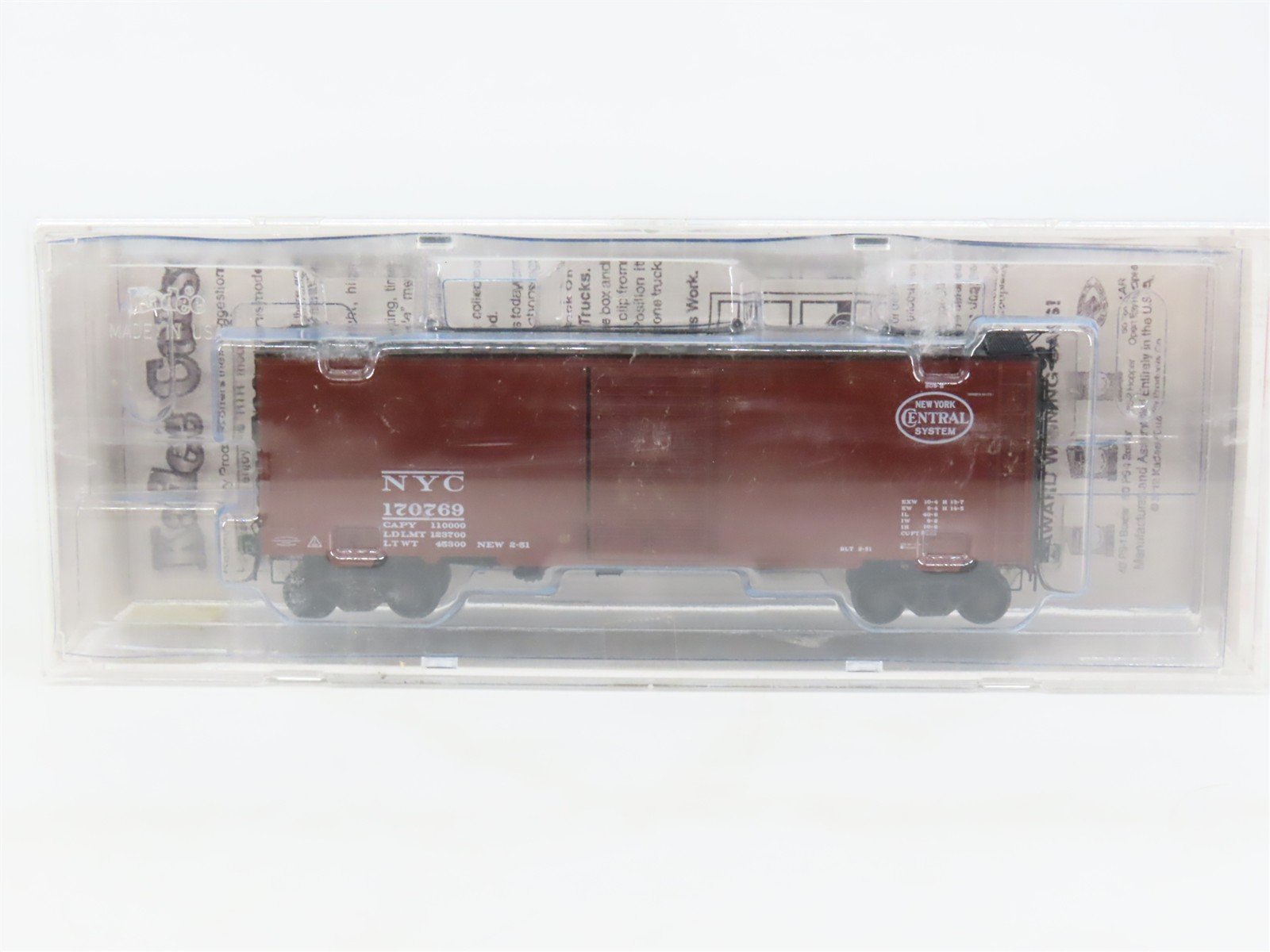 HO Scale Kadee 4094 NYC New York Central 40' Box Car 170769 RTR