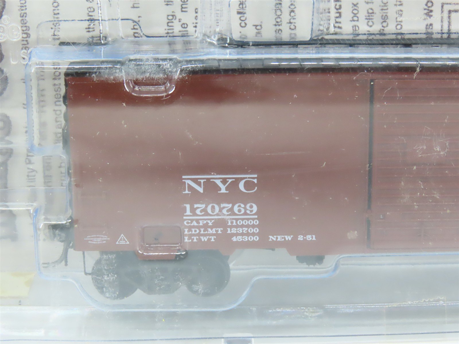 HO Scale Kadee 4094 NYC New York Central 40' Box Car 170769 RTR
