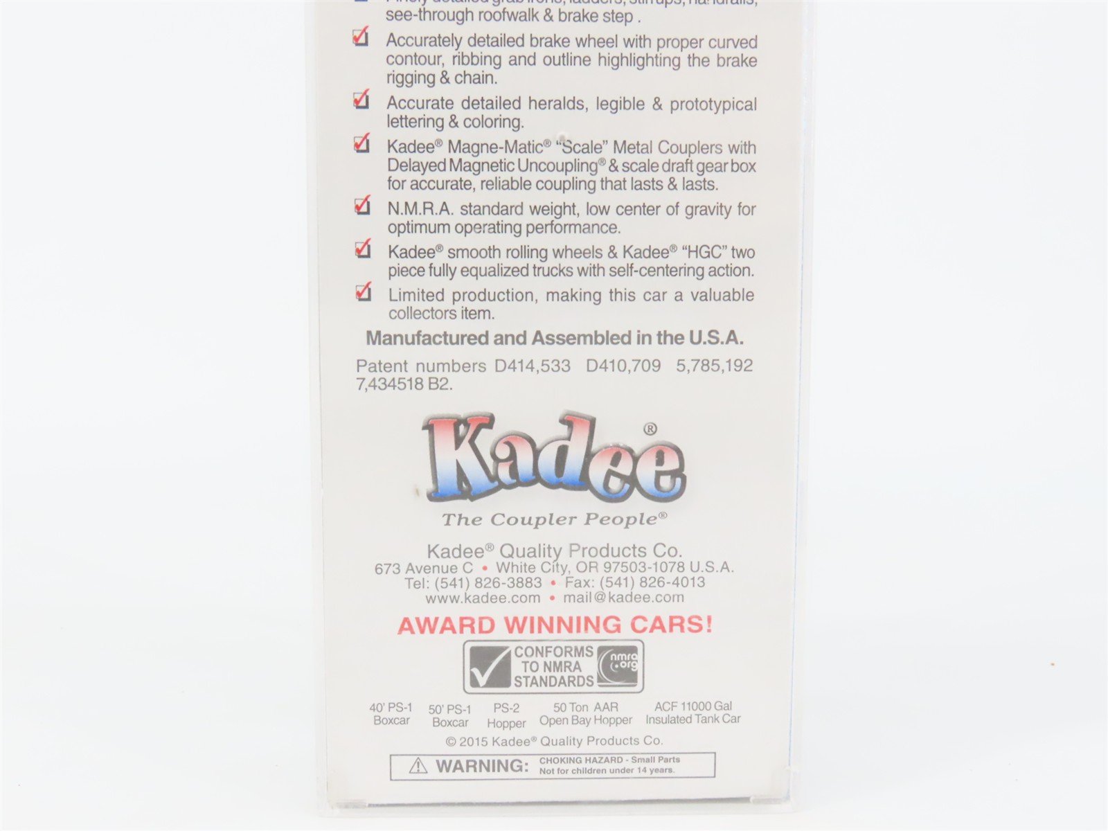 HO Scale Kadee 9014 SHPX Mathieson Chemicals Tank Car 2569 RTR