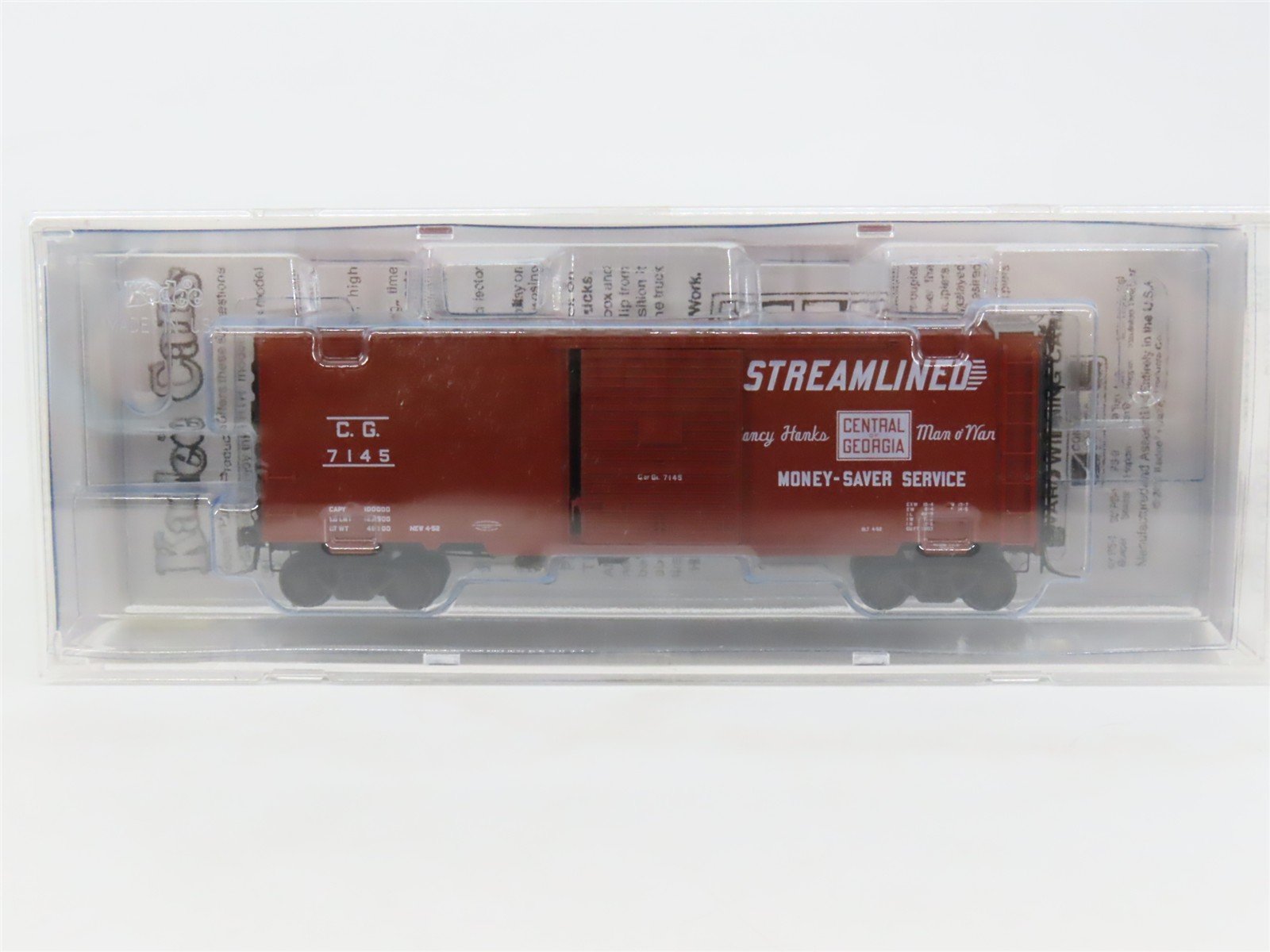 HO Scale Kadee 5126 CG Central of Georgia 40' PS-1 Box Car 7145 RTR