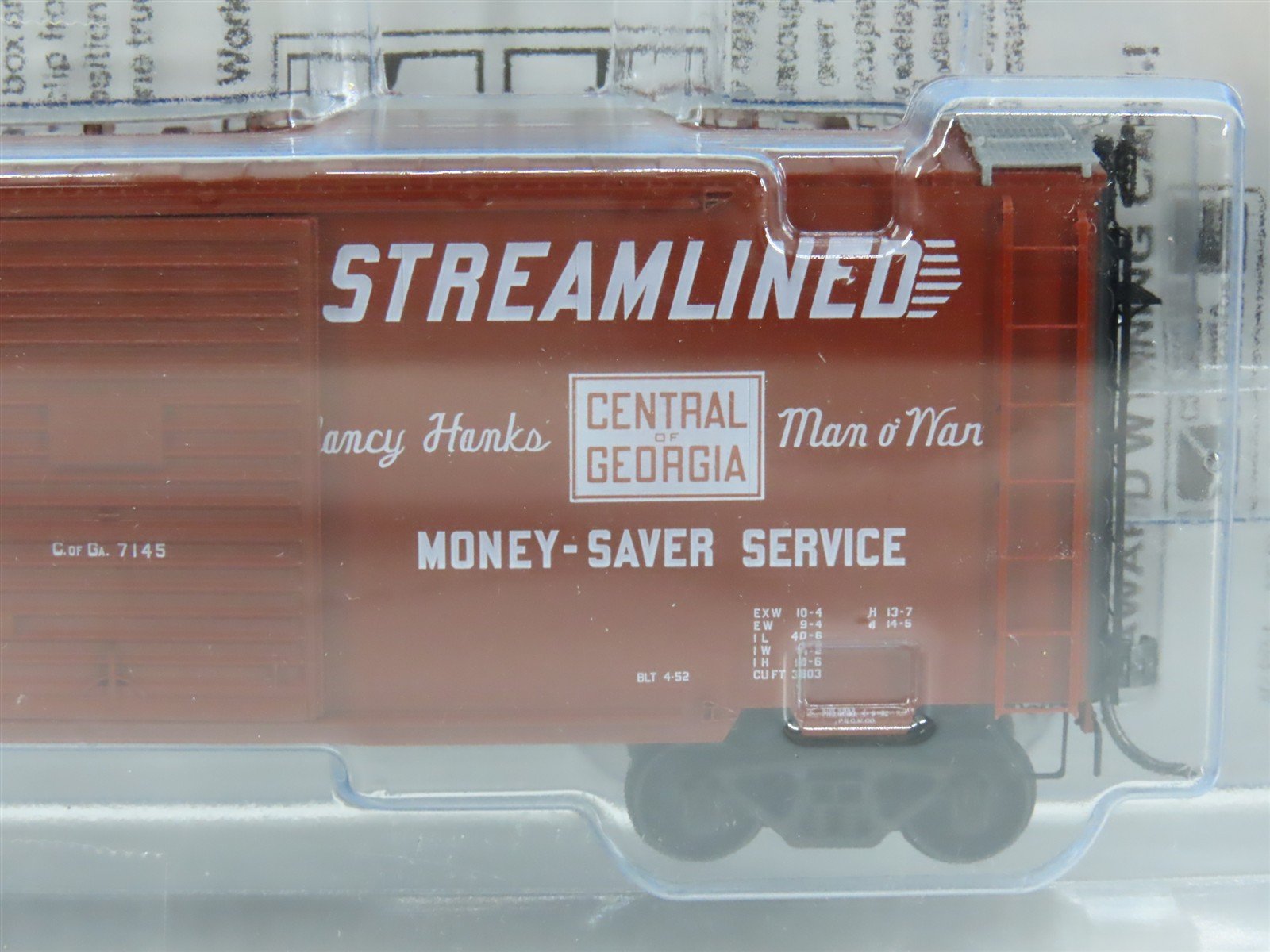 HO Scale Kadee 5126 CG Central of Georgia 40' PS-1 Box Car 7145 RTR