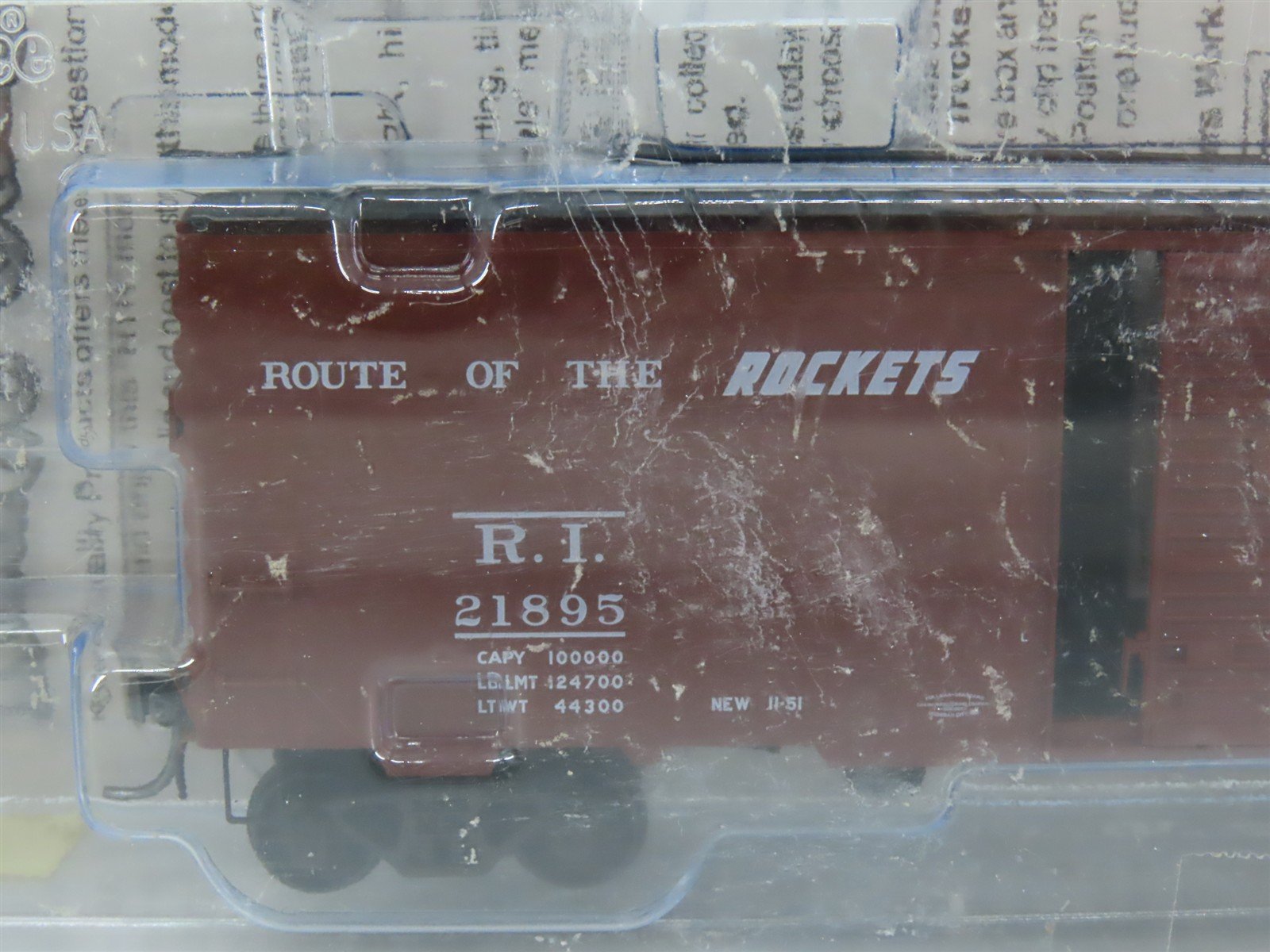 HO Scale Kadee 4097 RI Rock Island 40' Box Car 21895 RTR