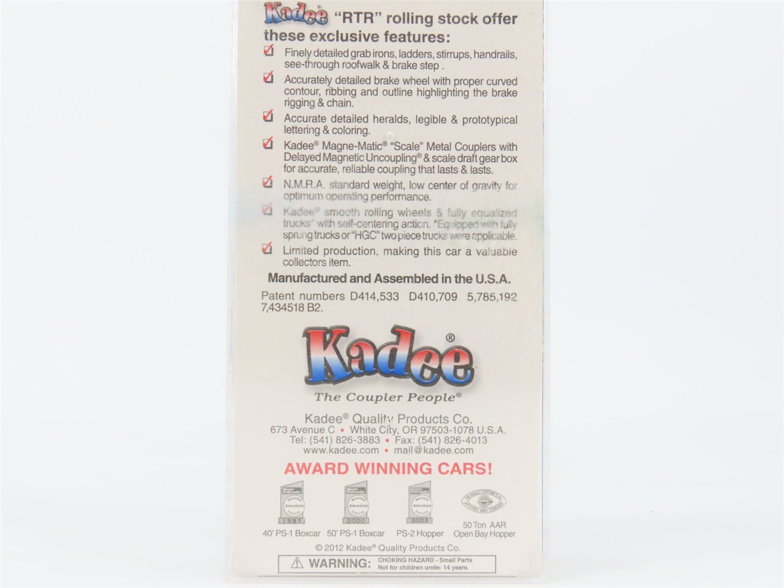 HO Scale Kadee 4097 RI Rock Island 40' Box Car 21895 RTR