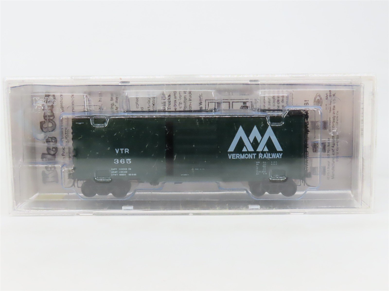 HO Scale Kadee 5303 VTR Vermont Railway 40' Box Car 365 RTR