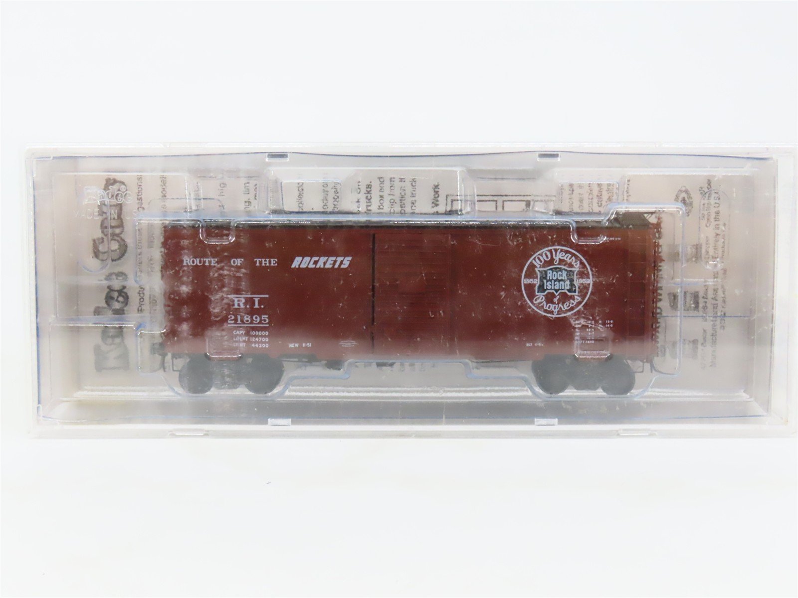 HO Scale Kadee 4097 RI Rock Island 40' 40' PS-1 Box Car 21895 RTR