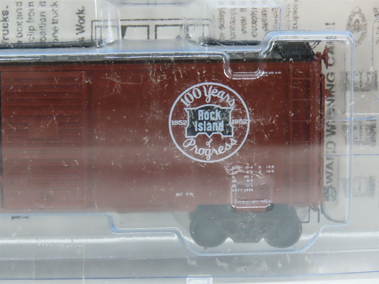 HO Scale Kadee 4097 RI Rock Island 40' 40' PS-1 Box Car 21895 RTR