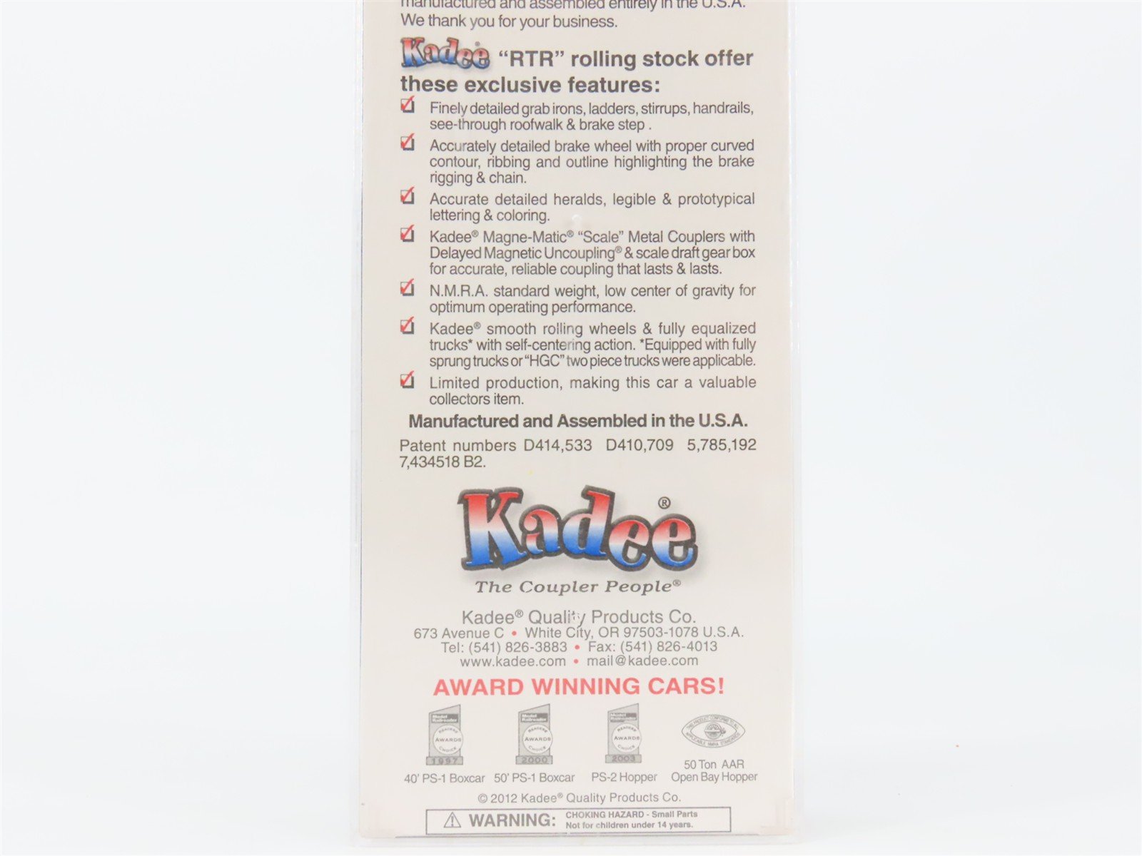 HO Scale Kadee 4097 RI Rock Island 40' 40' PS-1 Box Car 21895 RTR
