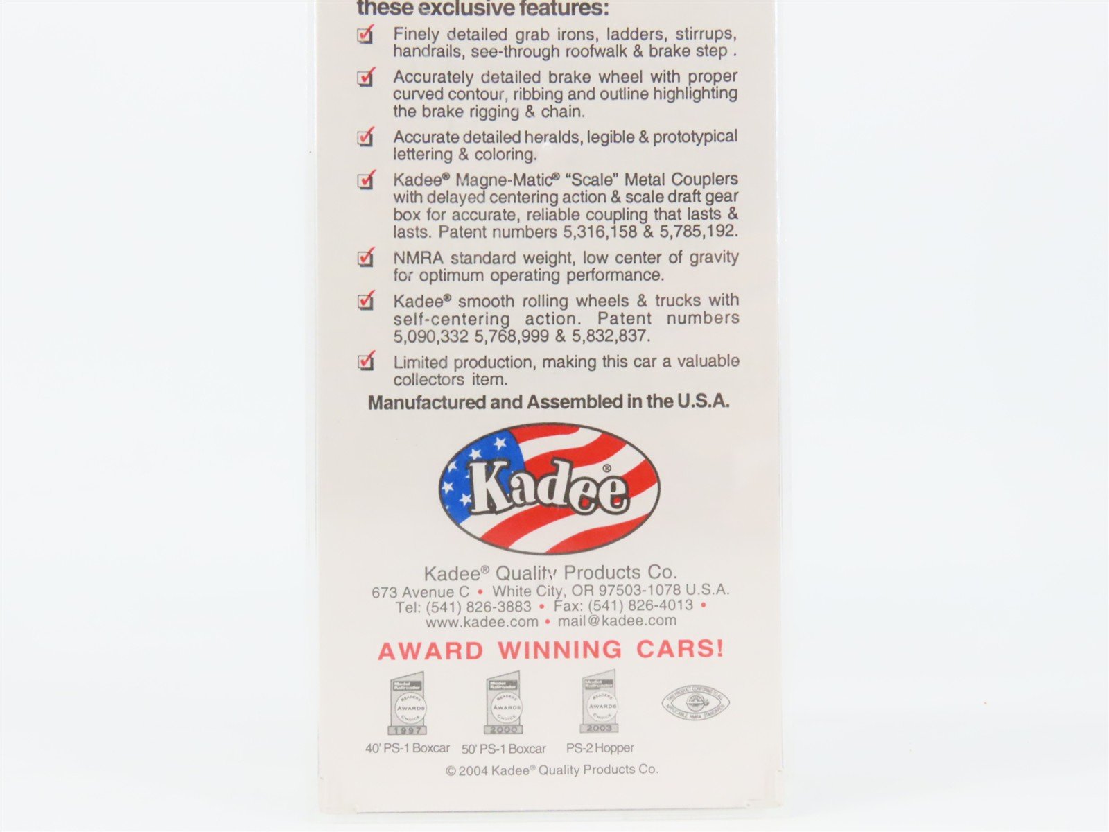 HO Scale Kadee 4063 RI Rock Island 40' PS-1 Box Car 21561 RTR