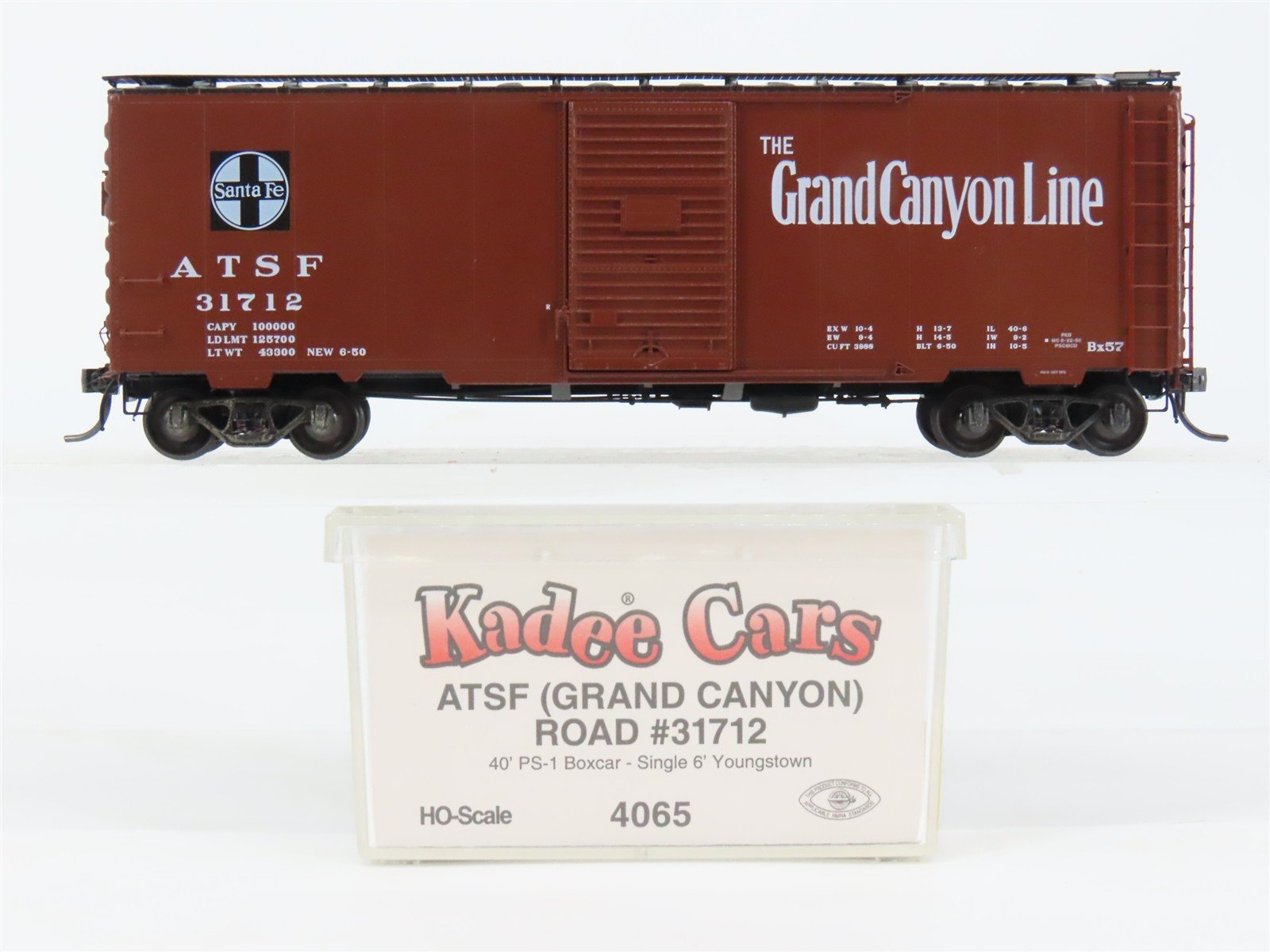 HO Scale Kadee 4065 ATSF Santa Fe 40' Box Car 31712 RTR