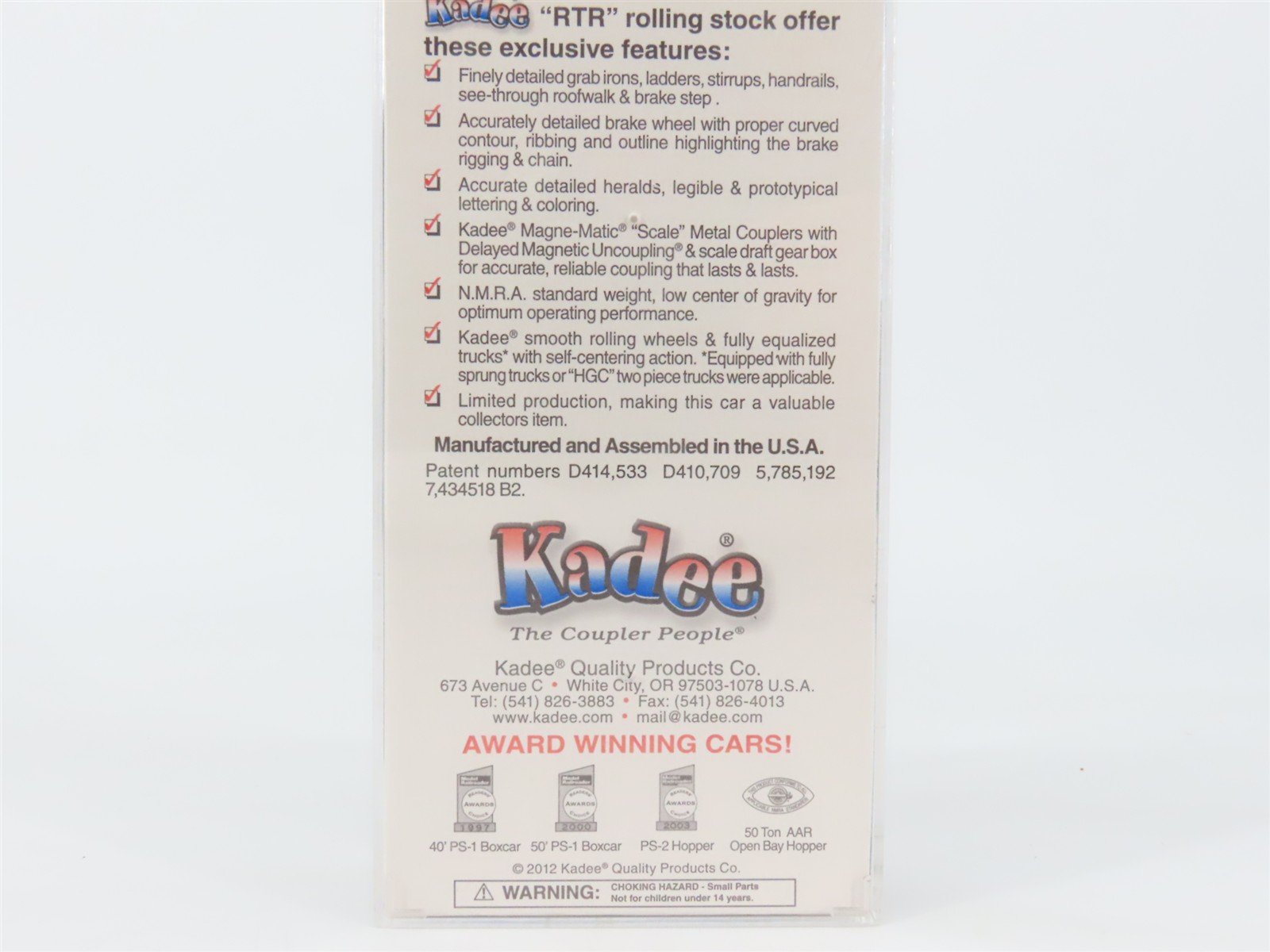 HO Scale Kadee 4095 ATSF Santa Fe 40' Box Car 31419 RTR