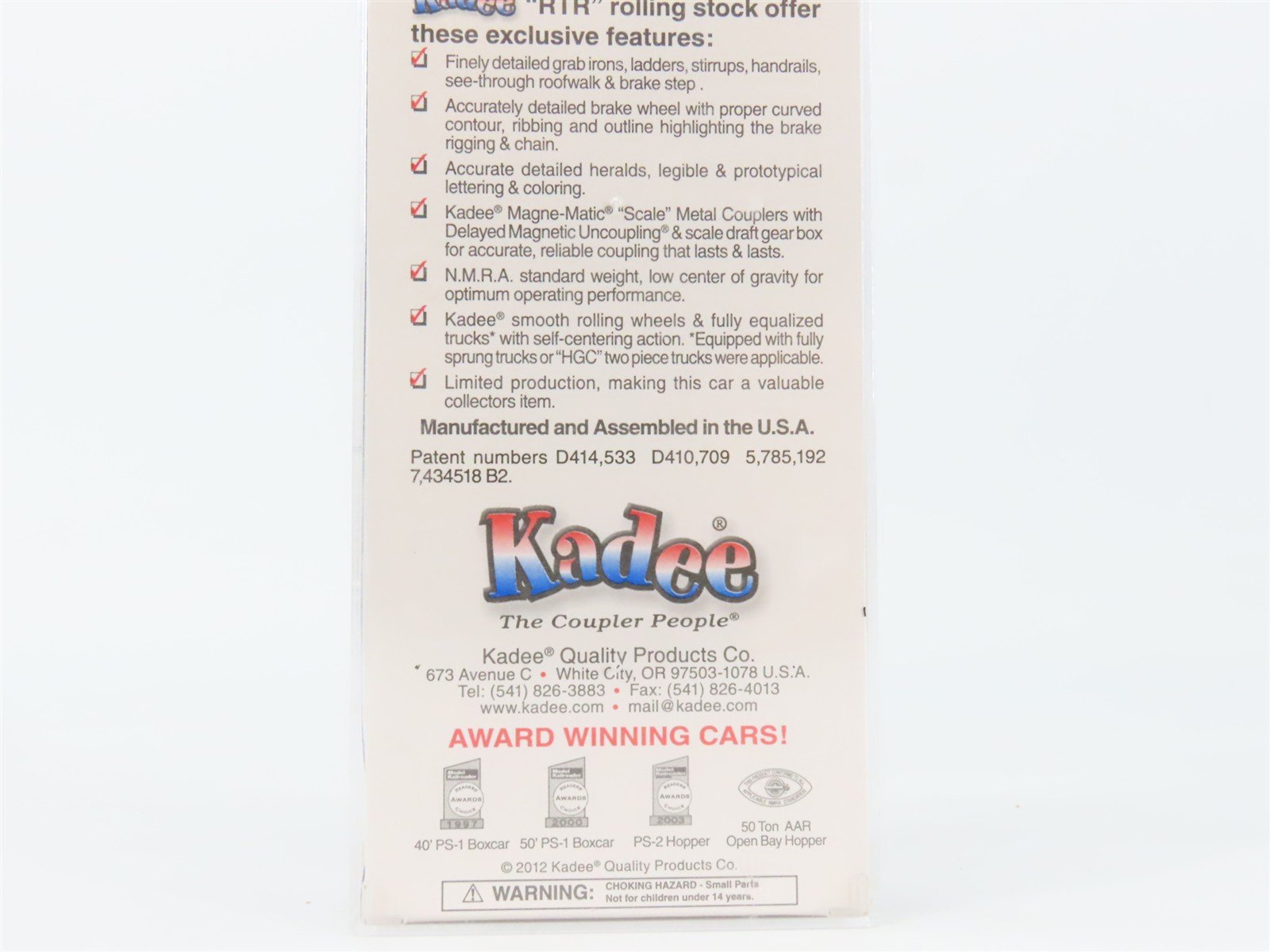 HO Scale Kadee 4098 ACY Akron, Canton & Youngstown 40' PS-1 Box Car 805 RTR