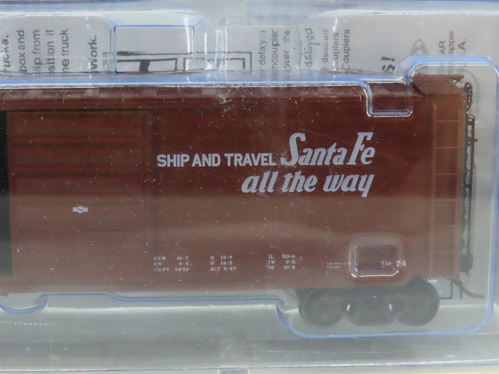 HO Scale Kadee 6376 ATSF Santa Fe 50' Box Car 12672 RTR