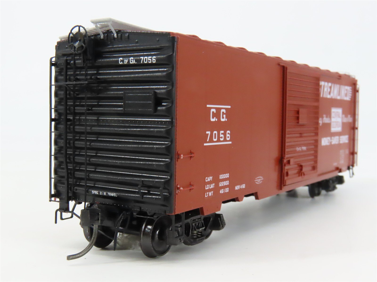 HO Scale Kadee 5116 CG Central of Georgia 40' Box Car 7056 RTR