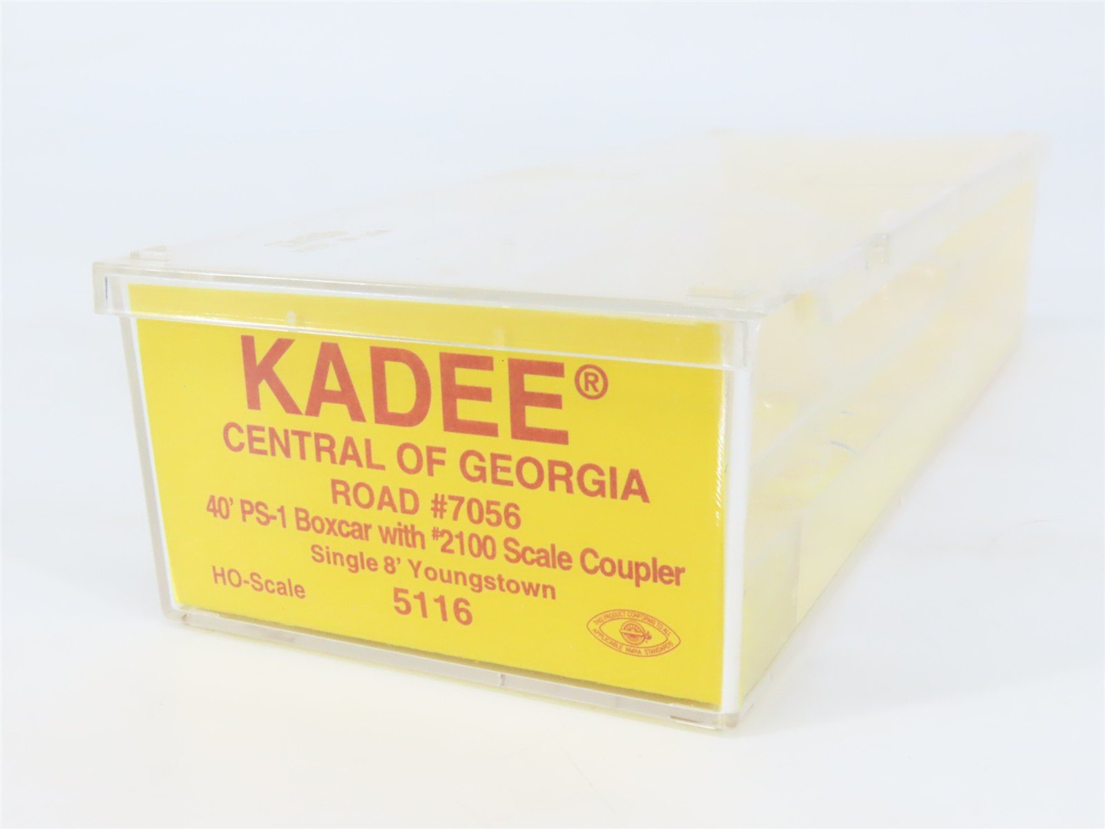 HO Scale Kadee 5116 CG Central of Georgia 40' Box Car 7056 RTR