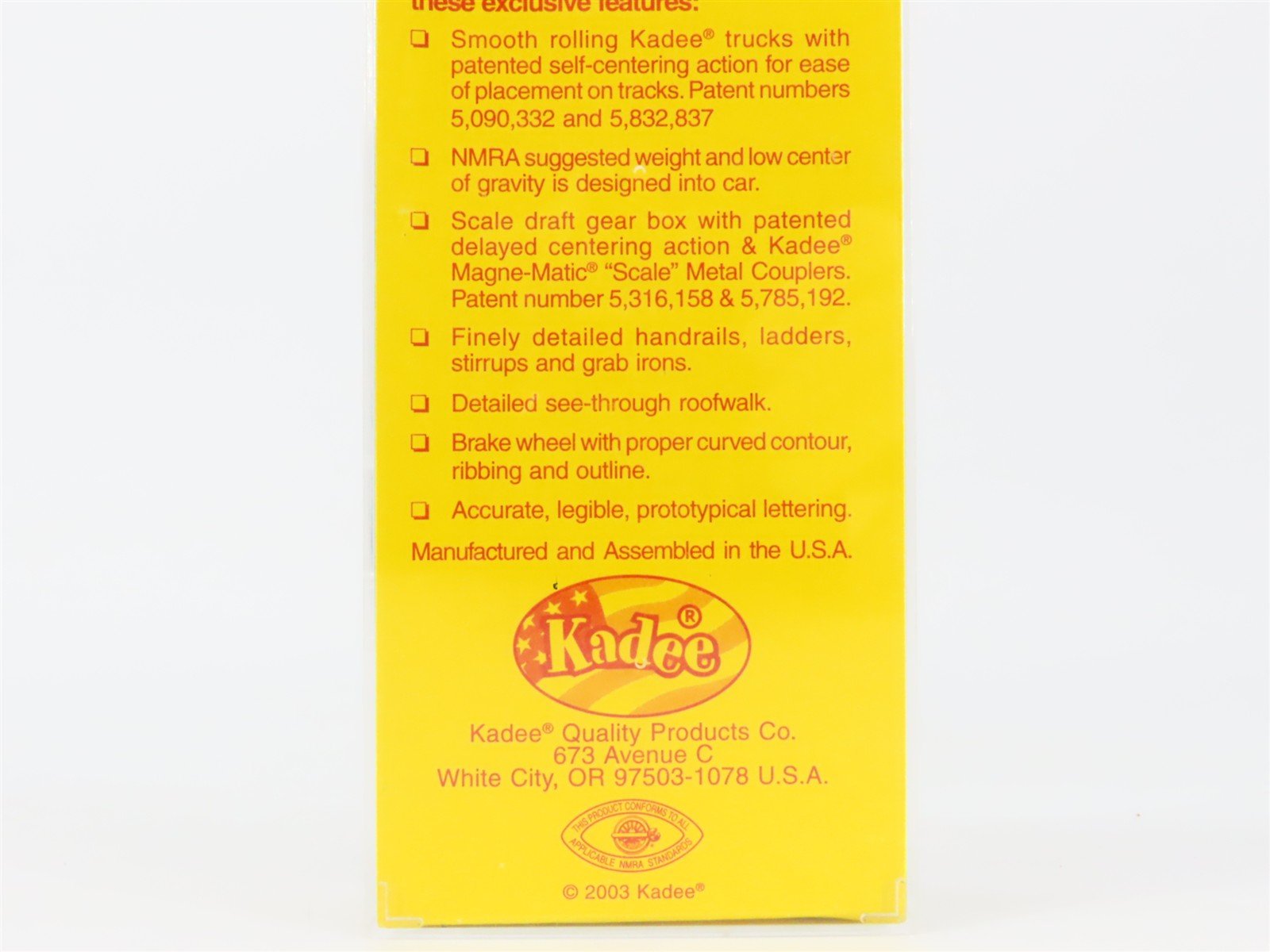 HO Scale Kadee 4907 Erie Railroad 40' Box Car 86931 RTR