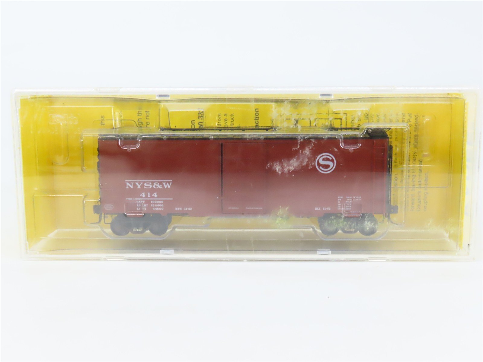 HO Scale Kadee 4053 NYSW New York, Susquehanna & Western 40' Box Car 414 RTR