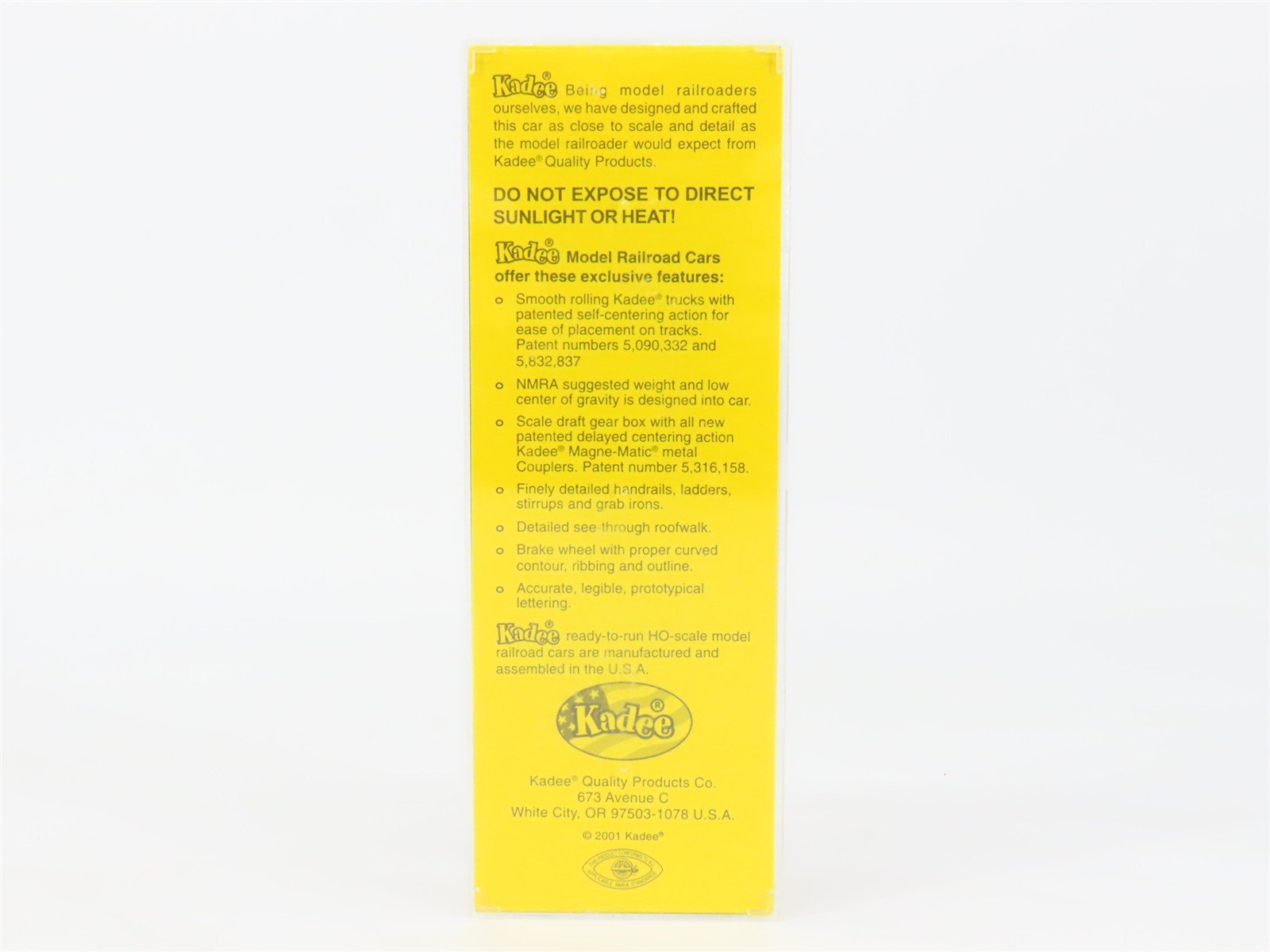 HO Scale Kadee 4053 NYSW New York, Susquehanna & Western 40' Box Car 414 RTR