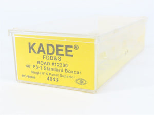 HO Scale Kadee 4043 FDD&S Fort Dodge, Des Moines & Southern 40' Box Car RTR