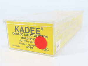 HO Scale Kadee 4050 CGW Chicago Great Western 40' Box Car 5325 RTR