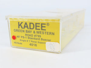 HO Scale Kadee 4016 GBW Green Bay & Western 40' Box Car 799 RTR
