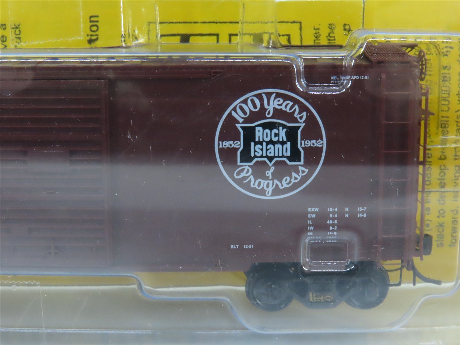 HO Scale Kadee 4008 RI Rock Island 40' Box Car 22172 RTR