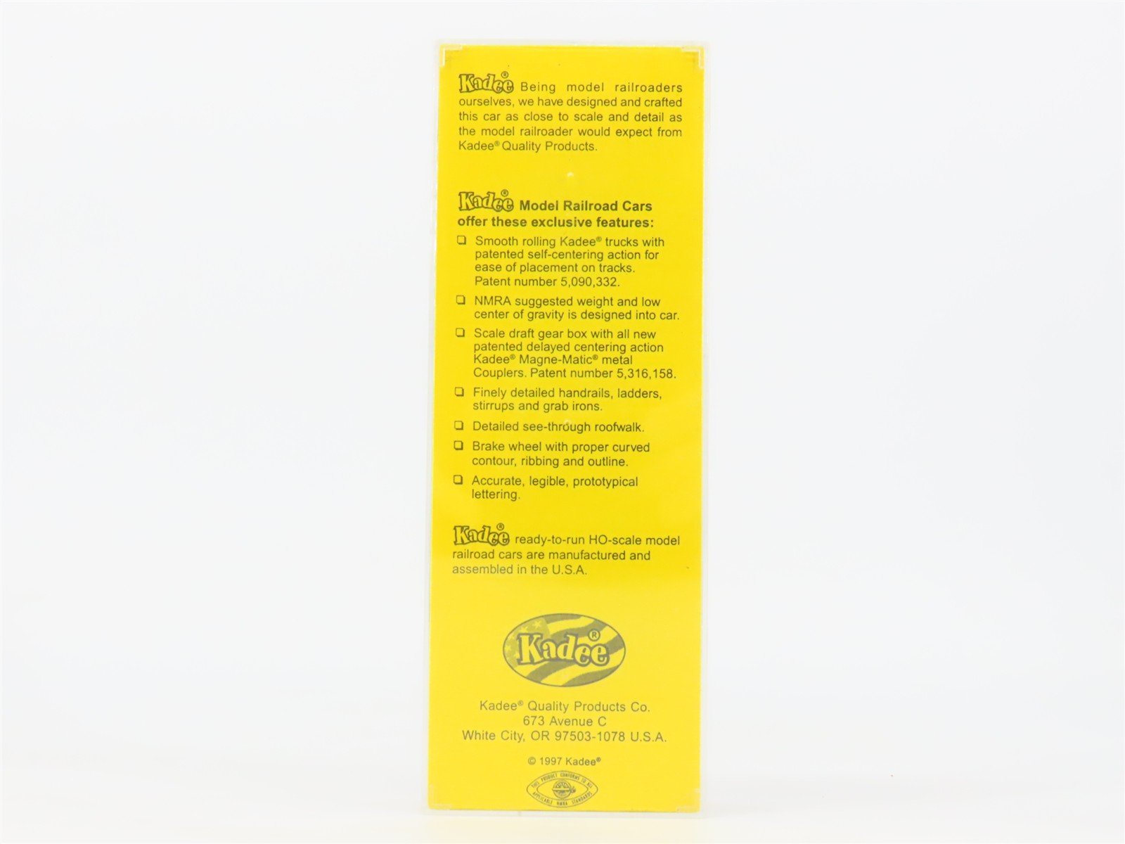 HO Scale Kadee 4008 RI Rock Island 40' Box Car 22172 RTR