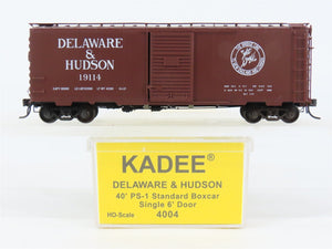 HO Scale Kadee 4004 D&H Delaware & Hudson 40' Box Car 19114 RTR