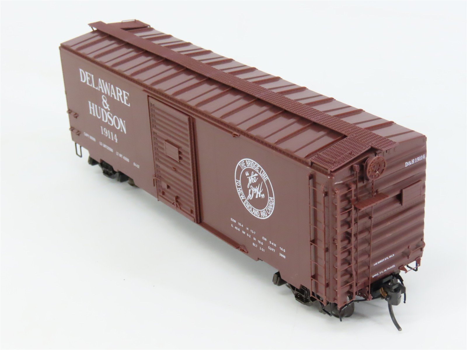 HO Scale Kadee 4004 D&H Delaware & Hudson 40' Box Car 19114 RTR