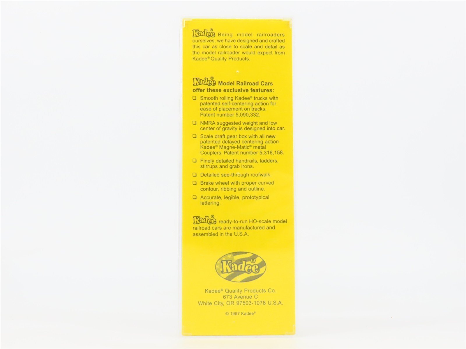 HO Scale Kadee 4004 D&H Delaware & Hudson 40' Box Car 19114 RTR