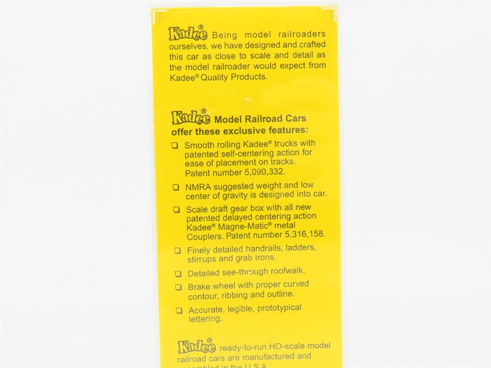 HO Scale Kadee 4004 D&H Delaware & Hudson 40' Box Car 19114 RTR