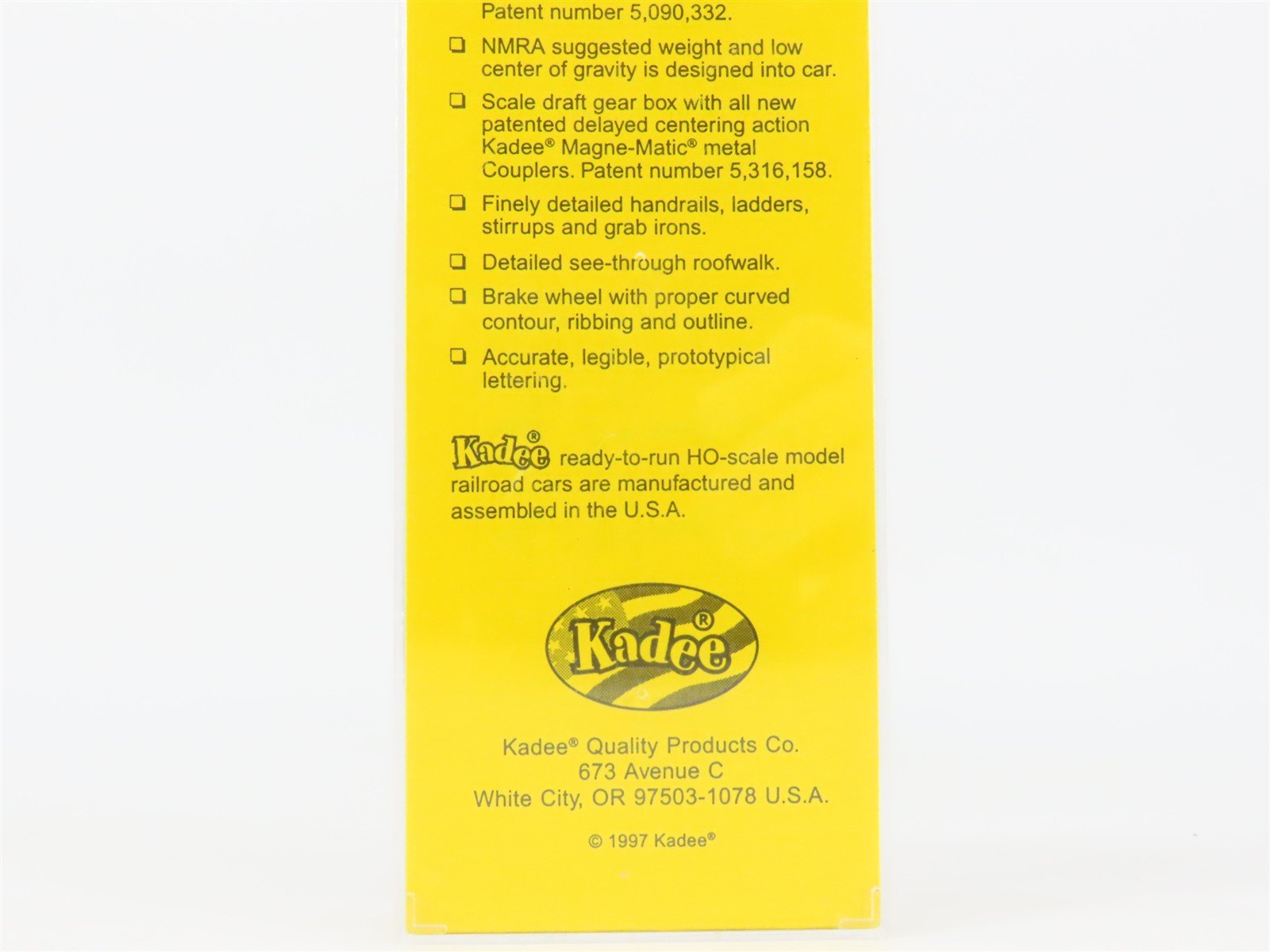 HO Scale Kadee 4004 D&H Delaware & Hudson 40' Box Car 19114 RTR
