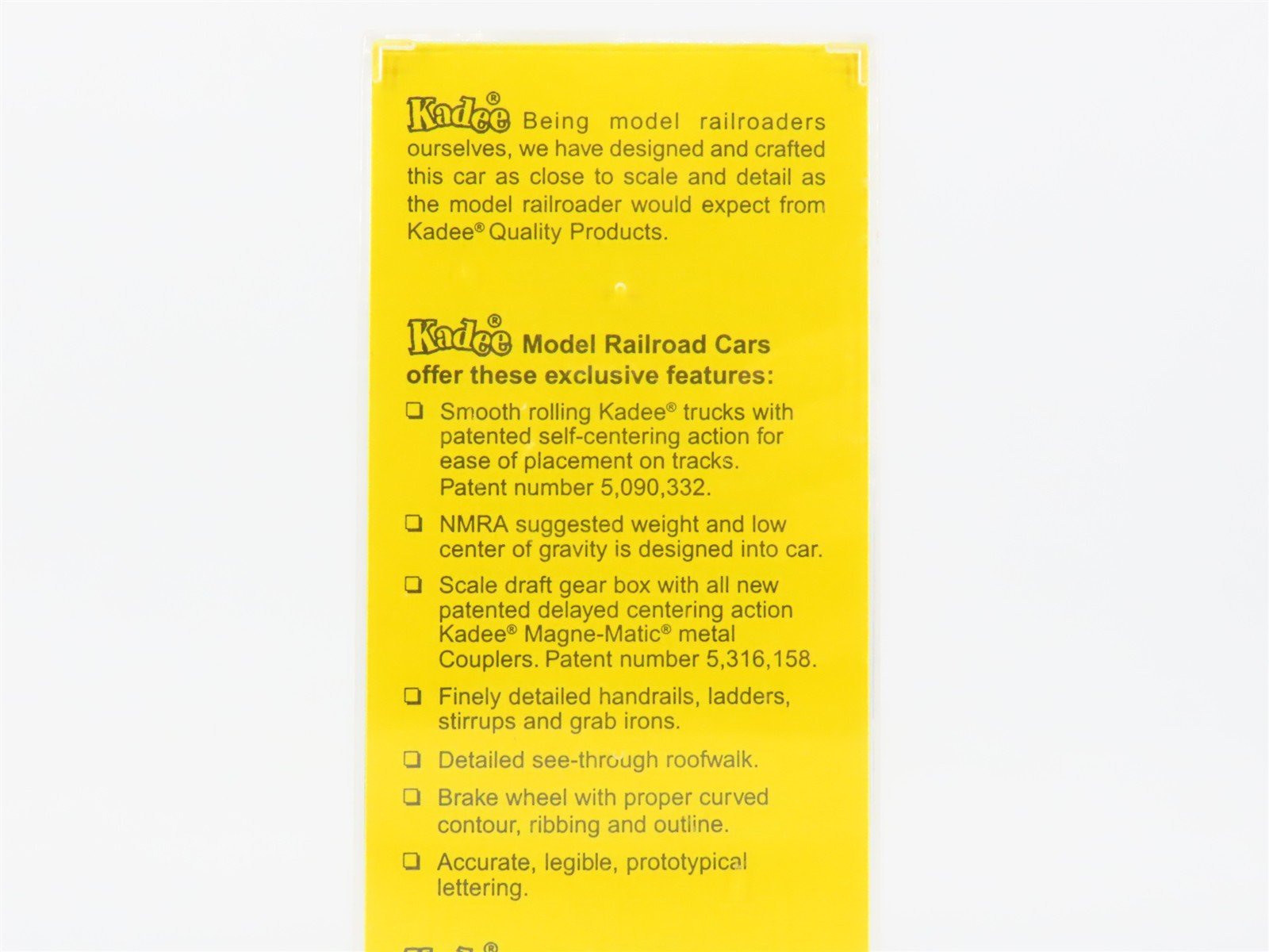 HO Scale Kadee 4001 CIL Monon 40' Box Car 729 RTR