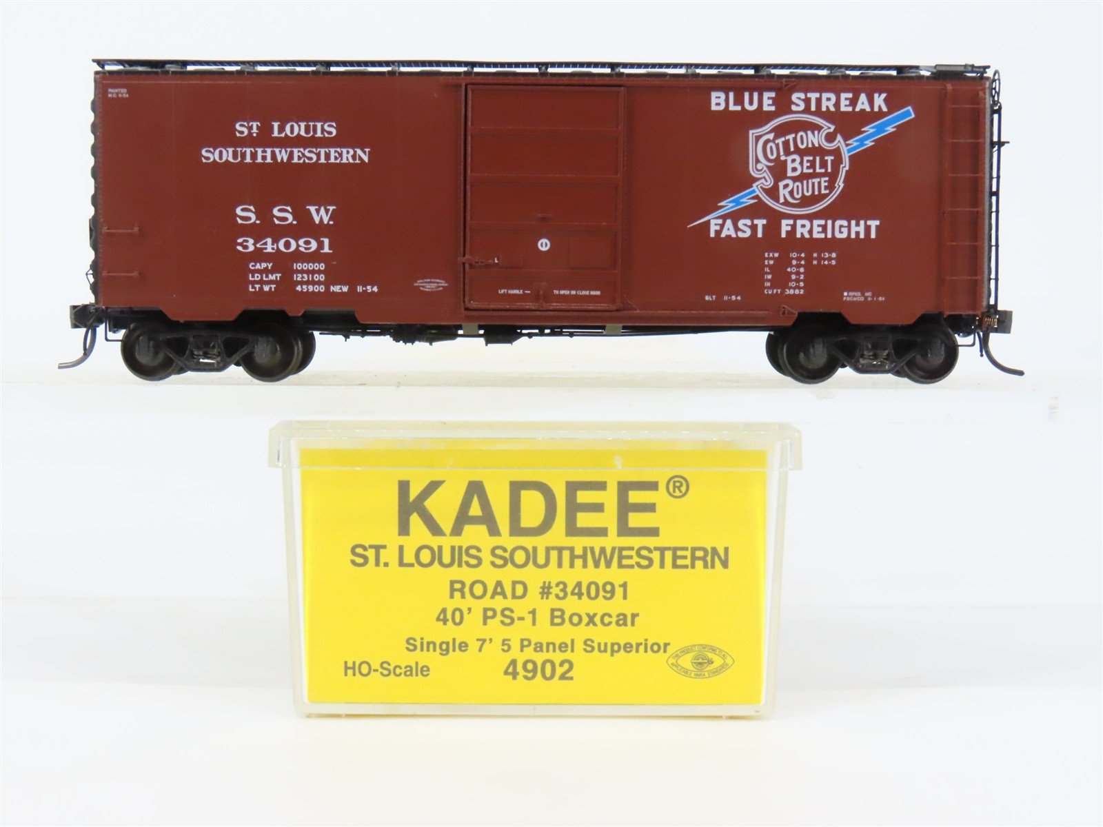 HO Scale Kadee 4902 SSW St. Louis Southwestern 40' Box Car 34091 RTR