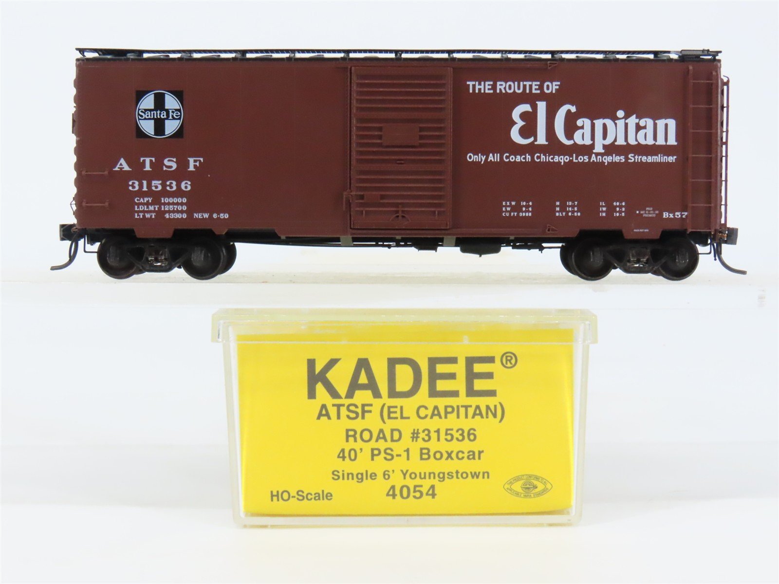 HO Scale Kadee 4054 ATSF Santa Fe 40' Box Car 31536 RTR