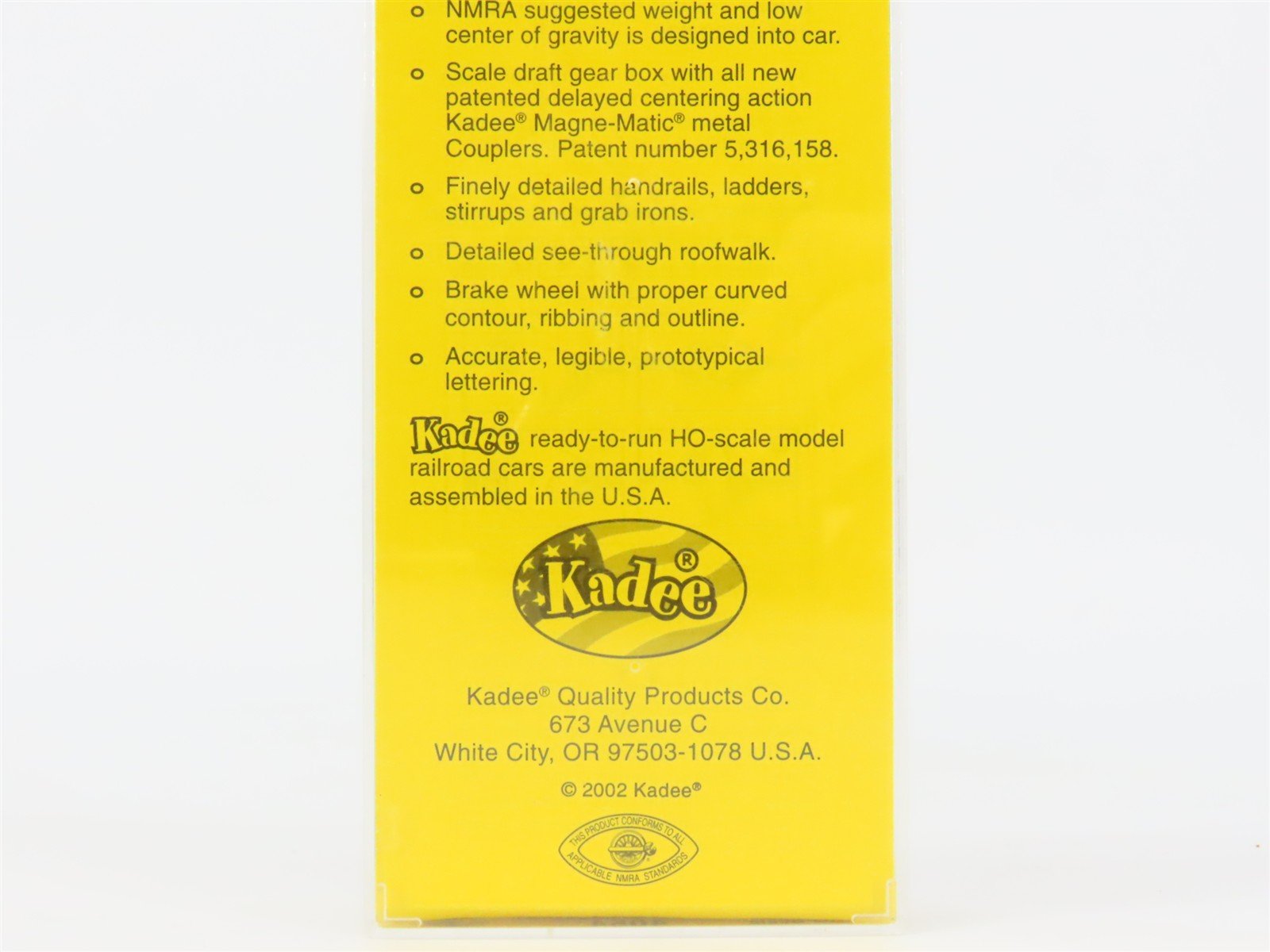 HO Scale Kadee 4054 ATSF Santa Fe 40' Box Car 31536 RTR