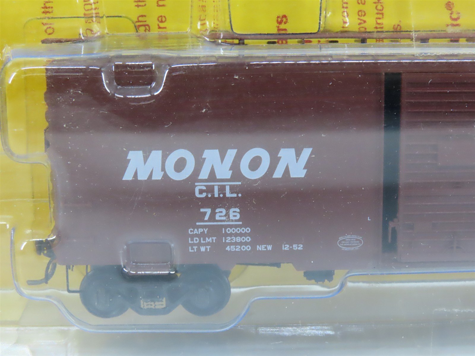 HO Scale Kadee 4012 CIL Monon 40' PS-1 Box Car 726 RTR