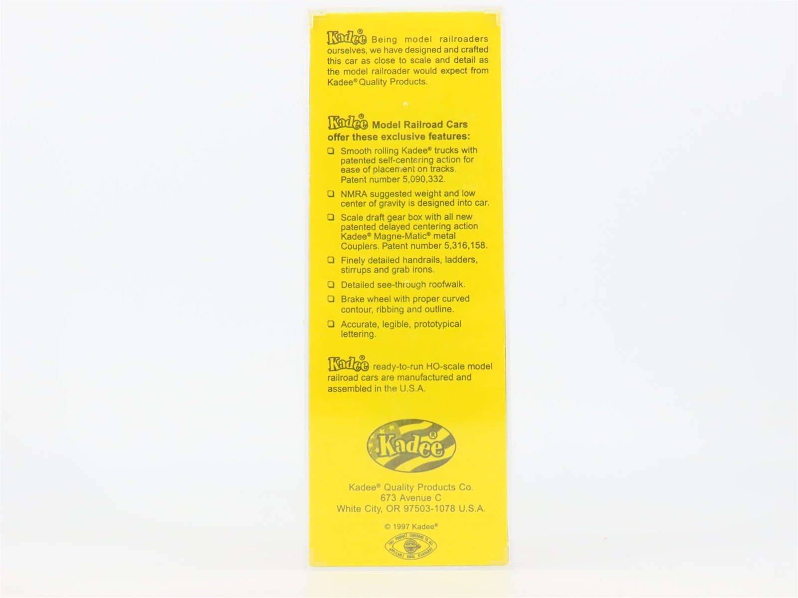 HO Scale Kadee 4018 ATSF Santa Fe 40' Box Car 31698 RTR
