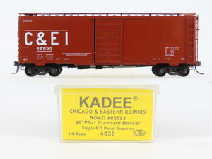 HO Scale Kadee 4030 C&EI Chicago & Eastern Illinois 40' Box Car 65593 RTR