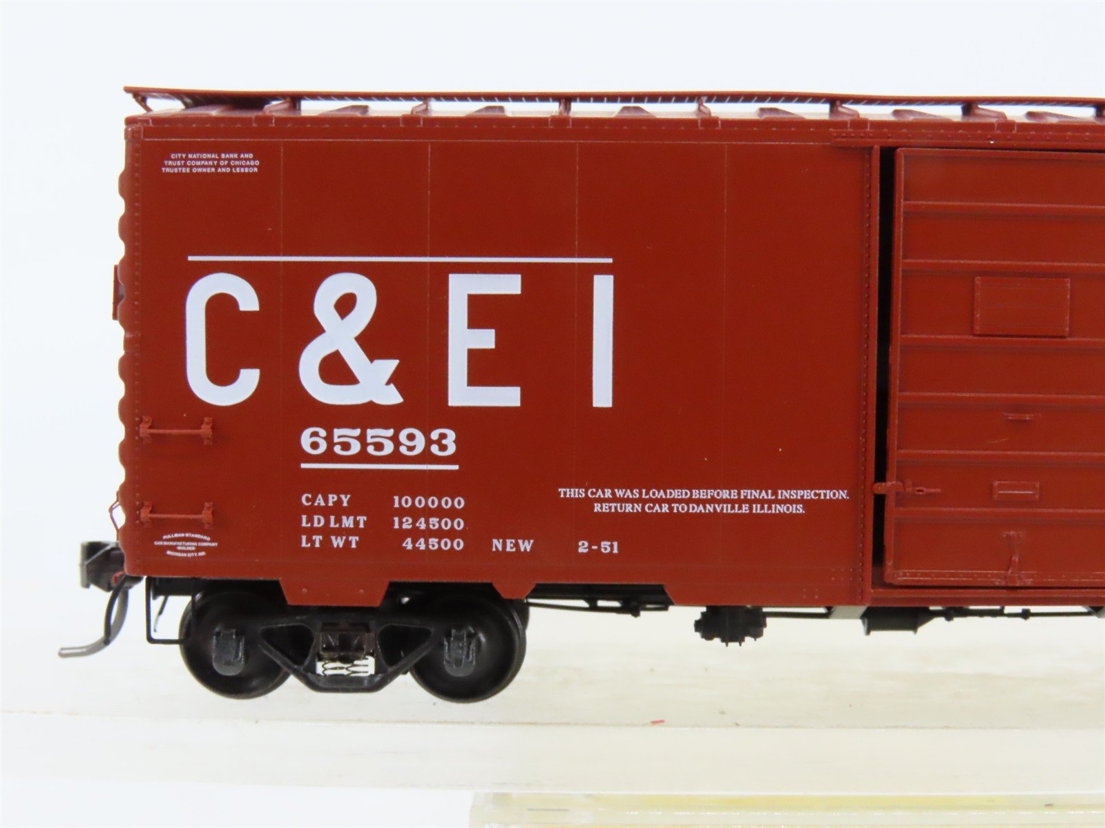 HO Scale Kadee 4030 C&EI Chicago & Eastern Illinois 40' Box Car 65593 RTR