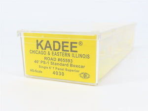 HO Scale Kadee 4030 C&EI Chicago & Eastern Illinois 40' Box Car 65593 RTR