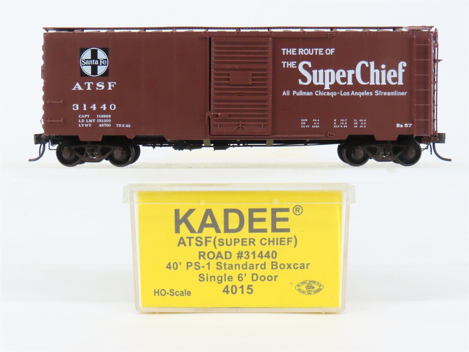 HO Scale Kadee 4015 ATSF Santa Fe 40' Box Car 31440 RTR