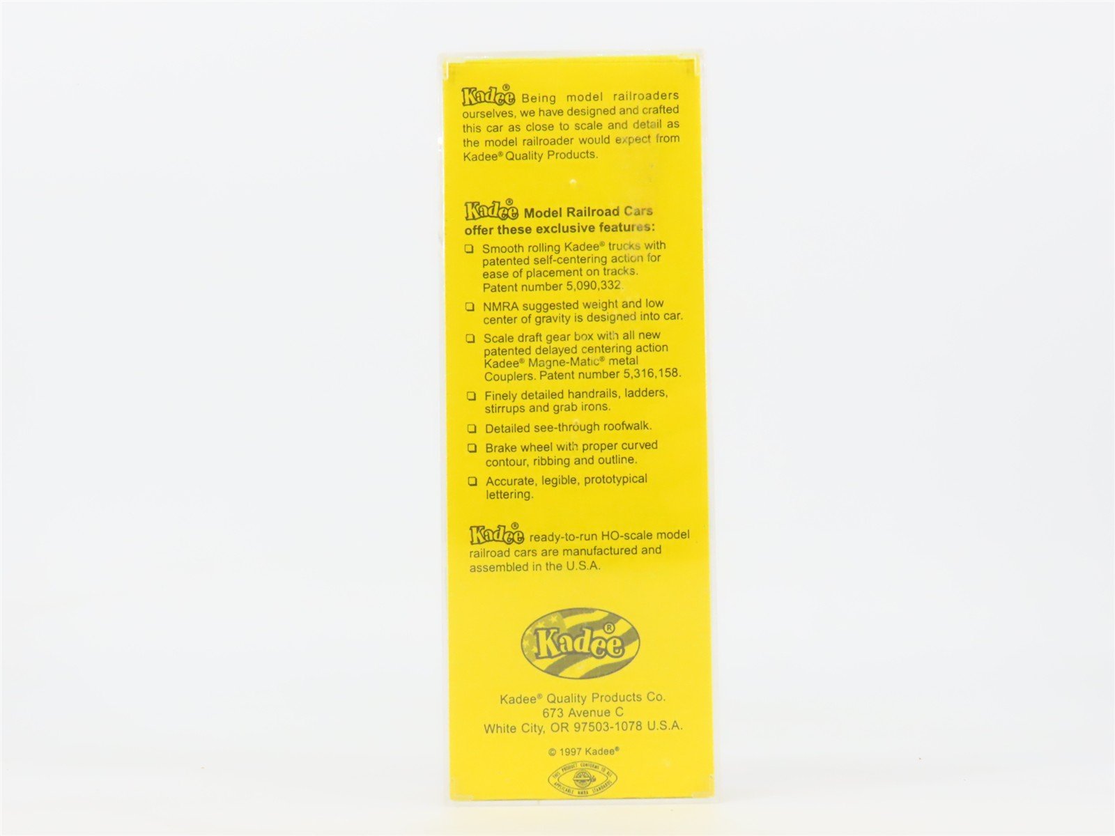 HO Scale Kadee 4015 ATSF Santa Fe 40' Box Car 31440 RTR