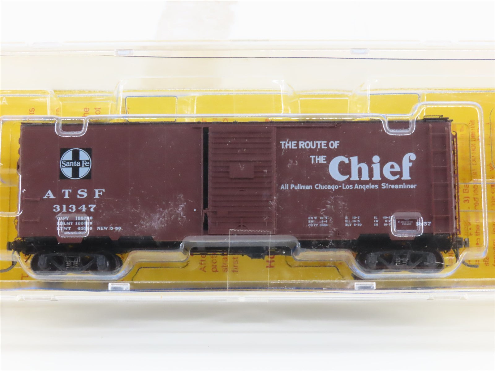 HO Scale Kadee 4037 ATSF Santa Fe 40' Box Car 31347 RTR