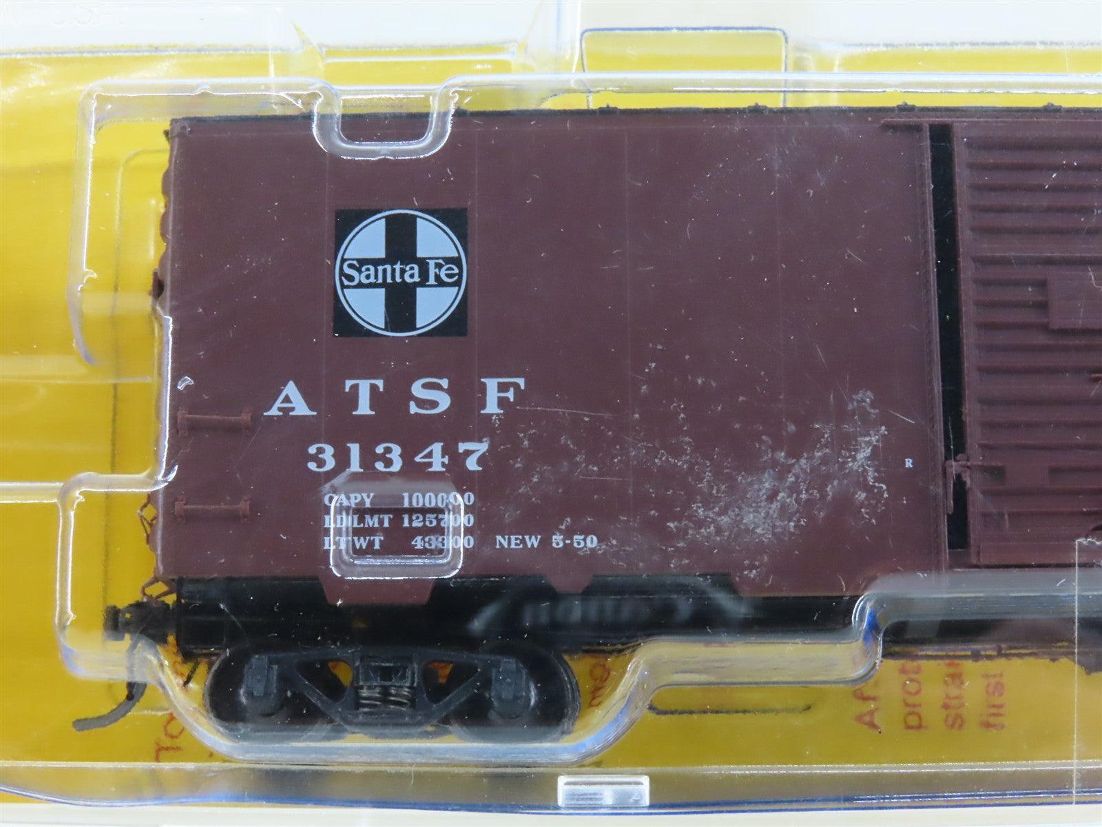 HO Scale Kadee 4037 ATSF Santa Fe 40' Box Car 31347 RTR