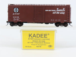 HO Scale Kadee 4018 ATSF Santa Fe 40' Box Car 31698 RTR
