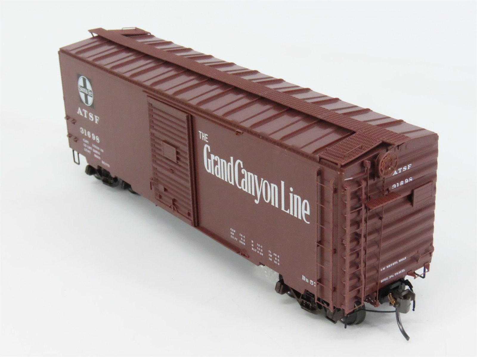 HO Scale Kadee 4018 ATSF Santa Fe 40' Box Car 31698 RTR